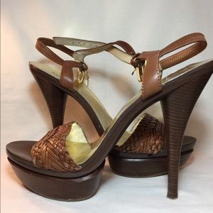 MICHAEL by Michael Kors brown platform sandal, 8.5